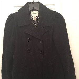 Cute Black Peacoat